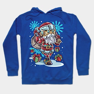 Christmas Santa Claus Robot Hoodie